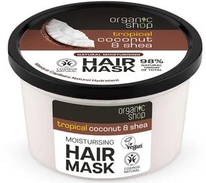 Organic shop 250ml kokos a bam.máslo maska na vlasy - Kosmetika Pro ženy Vlasová kosmetika Kondicionéry